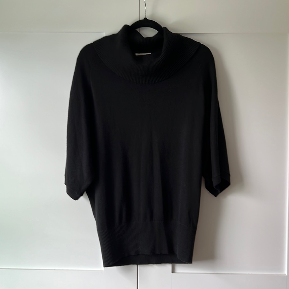 Loft Outlet cowl neck short sleeve tunic sweater size XS-S